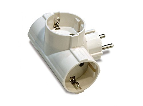 Adaptador de Energia FAMATEL TT 16A-250V 79X83X63 Famatel - Tomadas e soquetes de energia - adaptador, energia, branco