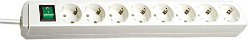 Extensão Elétrica BRENNENSTUHL 1151310100 Brennenstuhl - Filtros de linha e supressores de surtos - interruptor, 8 tomadas, 3m, 1,5mm²