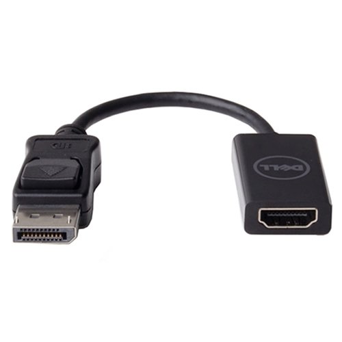 Adaptador DELL (DisplayPort - HDMI - 20 cm - Preto) Dell - Cabos - displayport, hdmi, 4k, 20 cm