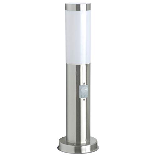 Candeeiro Exterior RANEX RX1010-45S (E27 - 1 x 60 W - Aço e Vidro) Ranex - Iluminação de caminho na paisagem - e27, 60 W, aço, vidro