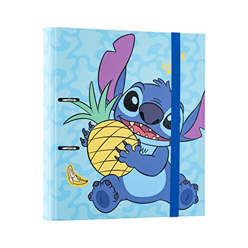 Dossier ERIK EDITORES 2 Argolas Troqueladas Premium Stitch Tropical (A4) Grupo Erik - Pastas Organizadoras - a4, 2 argolas, papel laminado, mecanismo palanca
