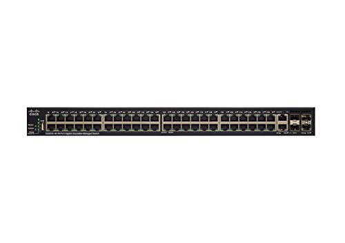 Cisco SG350X-48 Gerido L2/L3 Gigabit Ethernet (10/100/1000) 1U Preto Cisco - Concentradores e comutadores - gigabit ethernet, 48 portas, sfp +