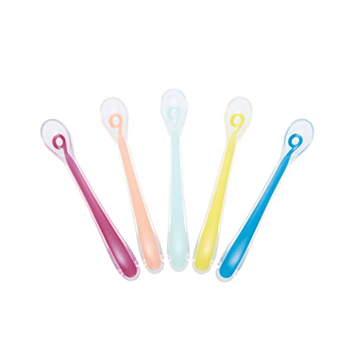 Conjunto de 5 Colheres para Bebés BABYMOOV BABYMOOV - Talheres - 5 colheres, silicone flexível, amigável ao ambiente, lavável em máquina