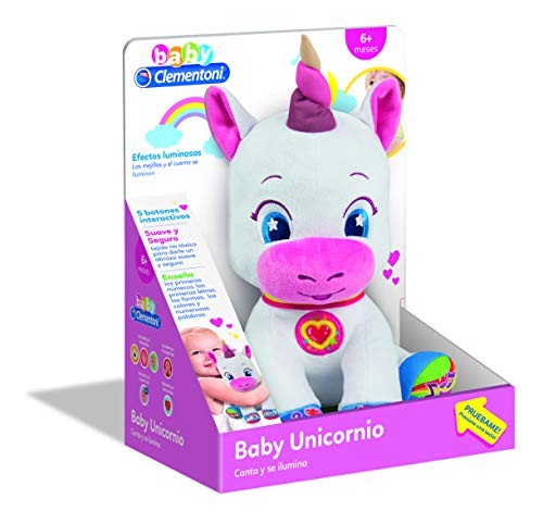 Brinquedo Interativo CLEMENTONI 552627 CLEMENTONI - Animais de pelúcia - efeitos luminosos, botões interativos, tecido não tóxico, ensino de números