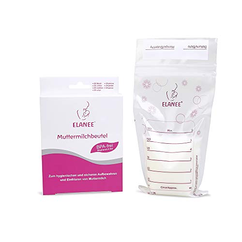 Bolsa Congeladora Leite Materno ELANEE 710-00 Elanee - Sacolas de armazenamento doméstico - bolsa congeladora, leite materno, prática, resistente, 100ml, plástico BPA-free