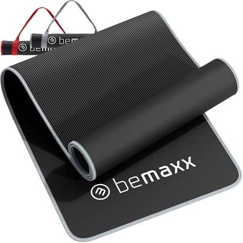 Tapete de Fitness BE MAXX (183 x 61 cm - Preto) BeMaxx - Tapetes de yoga e pilates - 183x61 cm, antideslizante, poliéster, borracha