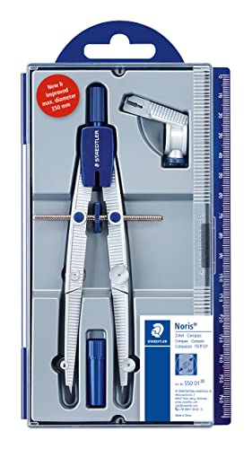 Compasso de Desenho NORIS Club (3 Un) Azul, Vermelho, Amarelo Staedtler - Ferramentas de medição e marcação de artesanato - desenho, azul, vermelho, amarelo