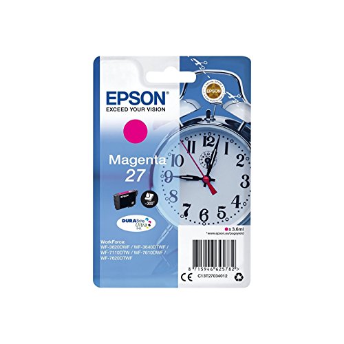 Tinteiro EPSON T2703 DURABrite Ultra Magenta Epson - Cartuchos de toner e jato de tinta - magenta, 3,6 ml, 300 páginas