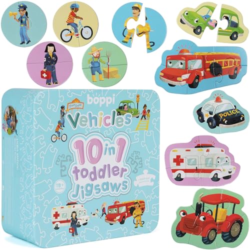 Brinquedo Didático BOPPI'S 10 em 1 (0.5 anos) Click Europe Ltd. - Jogos - puzzles, cores, animais da selva, desdobrável