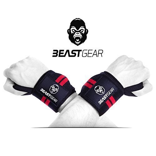 Protetor de Pulsos BEAST GEAR 2X Bandage Beast Gear - Luvas de levantamento de peso e suportes para as mãos - protetor, pulsos, bandage