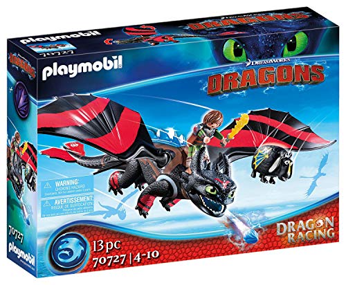 Conjunto de bonecos temáticos PLAYMOBIL Dragons 70727 PLAYMOBIL - Conjuntos de brinquedos - 2 personagens, dragão, luzes LED, disparador
