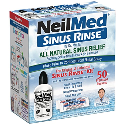 Kit de Limpeza de Nasal e Olhos NEILMED Original Sinus Rinse (60 Un) NeilMed - SinuRinse - Cuidados com os ouvidos - nasal, olhos, limpeza, rinse