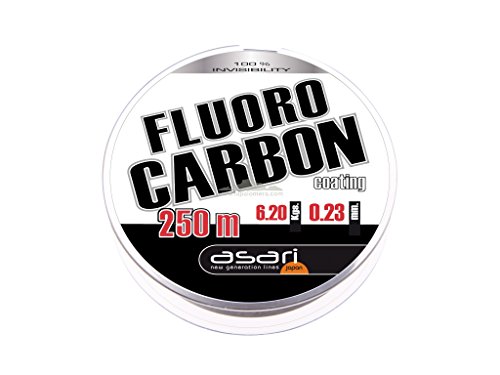 Asari Fluorcarbon Coating 250 Transparente 0.2 Mm Asari - Linhas de pesca e líderes - fluorcarbon, transparente, -40-200°C