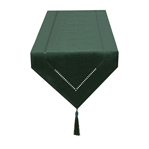 Tapete Sanlehause Linen Verde Escuro 32 X 275 Cm SANLEHAUSE - Caminhos de mesa - tapete, sanlehause, linen, verde escuro, 32x275cm