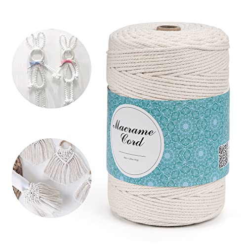 AltoRen Cordão de Tecido Macrame 3Mm Bege 300M ALTOREN - Fibras para artesanato - macramé, cordão, bege, 300m