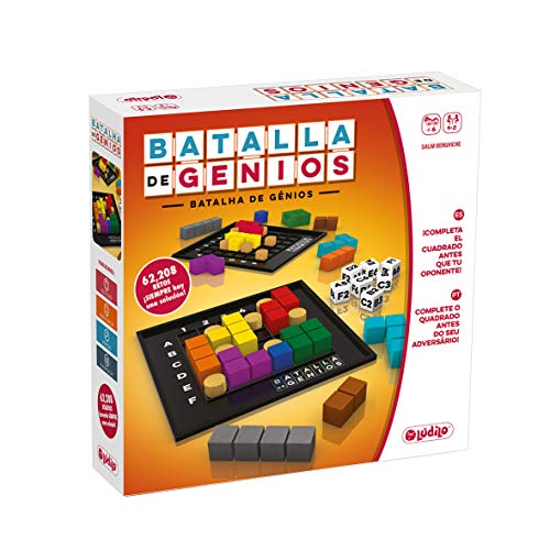 Jogo Educativo THE HAPPY COMPANY Battle De Genios 3D Lúdilo - Jogos - educativo, 3D, peças bloqueadoras, formas de madeira