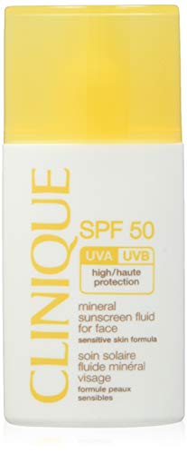 Loção de Proteção Solar CLINIQUE SPF 50 Mineral Sunscreen Fluid (30 ml) Clinique - Protetor solar - proteção solar, mineral, spf 50, absorção