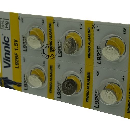 Pilhas Não Recarregáveis VINNIC Ag7 L926F (10 unidades) DIVERS - Baterias de uso geral - pilhas não recarregáveis, vinnic ag7 l926f, alcalinas, 1.5v