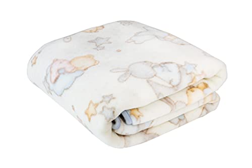 Manta de Bebé PIELSA (Algodão - Azul - 110 x 140 cm) Piel - Cobertores - algodão, hipoalergénico, resistente, leve