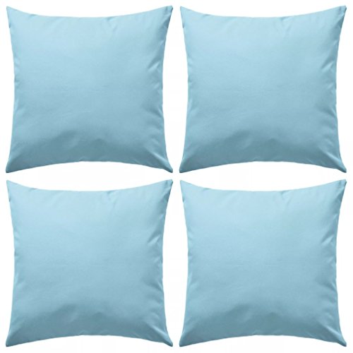 Conjunto de 4 Almofadas vidaXL para Exterior 45x45cm Rosa vidaXL - Almofadas - poliéster, 45x45 cm, exterior, rosa