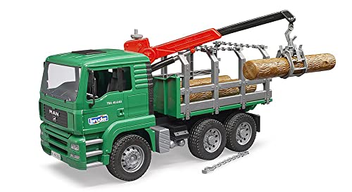 Transportador e Carregador de Brincar BRUDER Man Tga Bruder - Caminhões de brinquedo & veículos de construção - transportador, carregador, brincar, bruder, Man TGA, grua