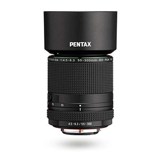 Objetiva PENTAX HD D-FA 55-300mm F4.5-6.3ED PLM WR RE Pentax - Lentes de câmera - 55-300mm, f4.5-6.3, ed, plm, wr