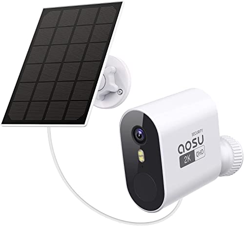 Câmara de Vigilância AOSU 2K Exterior Solar com Visão Noturna AOSU - Câmeras de vigilância - câmera, vigilância, aosu, exterior, solar, visão noturna