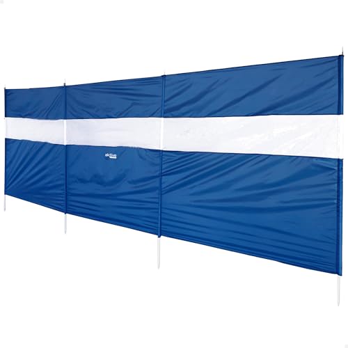 Pará-Sol para Jardim AKTIVE 100x200 cm (Cinzento) AKTIVE - Quebra-ventos - 100x200 cm, poliéster, pvc, aço