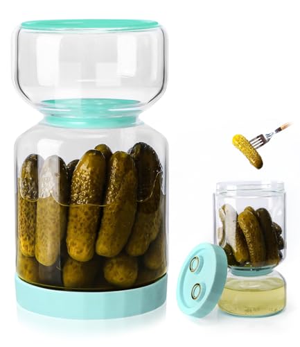 Caixa para Encurtidos 1450Ml FAOKZE (Recondicionado Como Novo) FAOKZE - Recipientes de armazenamento de alimentos - 1450 ml, plástico, preto amarelo, redondo
