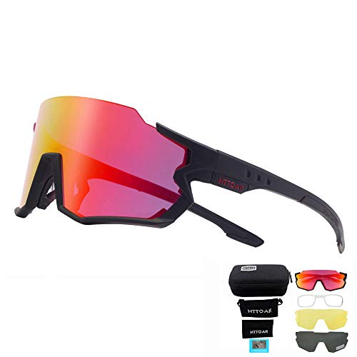 Óculos de Sol para Homem HTTOAR Sporty Preto HTTOAR - Roupa - preto, policarbonato, polímero, fita de cabeça