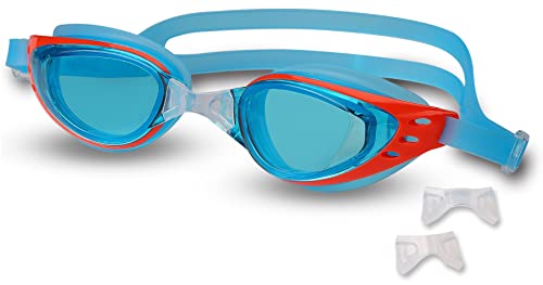 Óculos de Natação Druna Pike | Azul, Transparente (Acessórios para Natação) Indigo Sports S.L. - Óculos e máscaras de natação - azul, transparente, ponte intermutável, anti-heladas