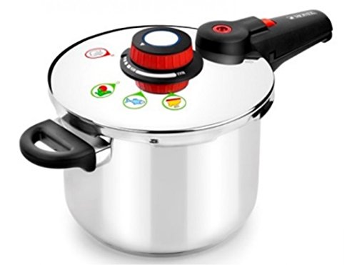 Panela de Pressão MONIX SELECTA (4 L - Aço Inoxidável) Monix - Panelas de pressão e esterilizadores - 4 L, aço inoxidável, pressão