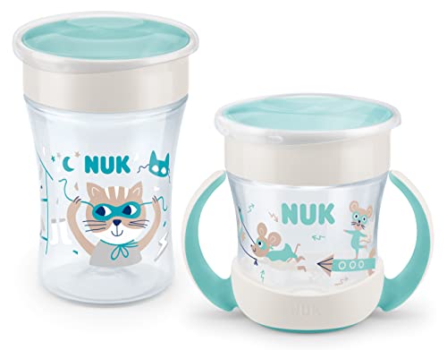 Conjunto de Garrafas NUK Magic Cup & Mini Magic Cup Newell Brands - Copos de transição - conjunto, garrafas, nuk magic cup, mini magic cup, crianças, bebés