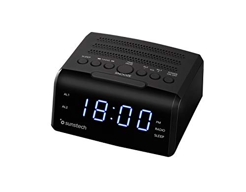 Rádio Despertador SUNSTECH FRD35UBK (Preto) SUNSTECH - Radios - rádio despertador, preto