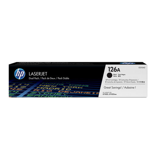 Tóner HP LaserJet Original 126A - Preto (Consumível Informática e Tel.) HP - Cartuchos de toner e jato de tinta - preto, 1200 páginas