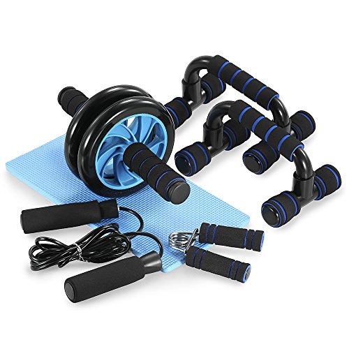 Kit de Musculação TOMSHOO 5 em 1 (Multicolor) TOMSHOO - Rodas e rolos abdominais - multicolor, musculação, 5 em 1