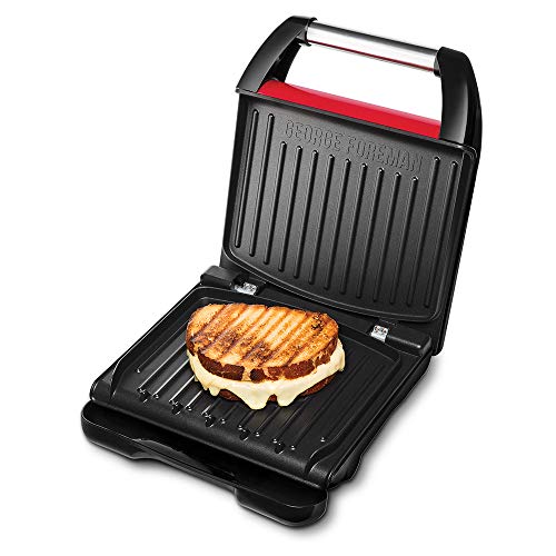 Grelhador de Contacto GEORGE FOREMAN 25030-56 George Foreman - Torradeiras e grelhadores - grelhador, contacto, george foreman, 25030-56, vermelho, aço inoxidável