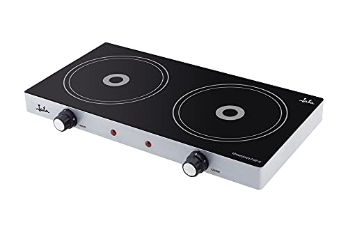 Placa de Vitrocerâmica JATA V141 (1200 W) Jata - Eletrodomésticos de cozinha - 1200 W, vitrocerâmica, preto/prata, metal