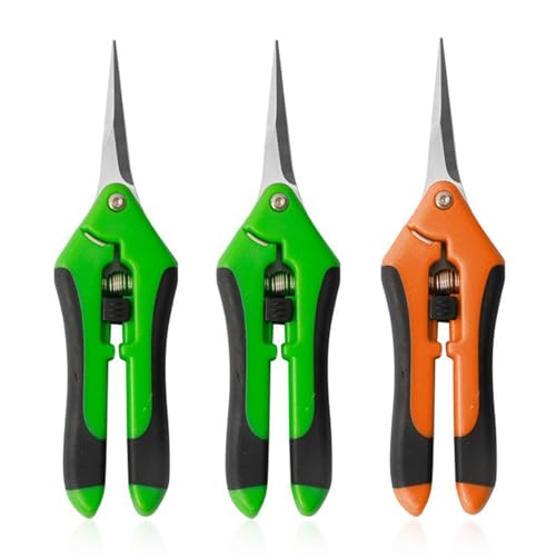 Conjunto de Tesoura para Jardinagem 3 Unidades DHSBGWSX - Ferramentas de jardinagem - 3 unidades, broto, lâmina de corte, suporte