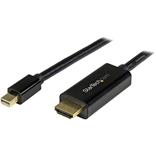 Cabo HDMI STARTECH.COM (Mini DisplayPort - HDMI - Preto) STARTECH.COM - Cabos - mini displayport, hdmi, preto