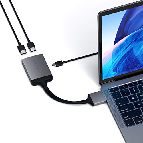 Adaptador SATECHI ST-TCDHM (USB-C-HDMI-USB-A - Cinzento sideral) SATECHI - Concentradores usb e firewire - usb-c, hdmi, cinzento