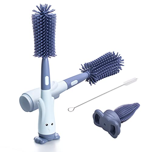 Escova de Silicone Alyvisun com Escova para Tetinas e Escova para Chupetas Alyvisun - Suprimentos de limpeza doméstica - silicone, tetinas, chupetas