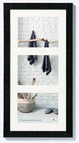 WALTLER DESIGN Home Frame 3 x 15 x 20 cm Preto Walther Design - Porta-retratos - preto, multi-picture, 15x20 cm, fotos