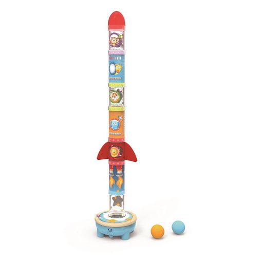 Jogo de Tabuleiro HAPE ROCKET STACKER (2 Anos) HAPE - Brinquedos - apilação, ventilador, tubos, 2 anos