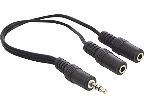 Cabo de Áudio SANDBERG (Jack 3.5mm - Preto) Sandberg - Divisores e comutadores de áudio e vídeo - jack 3.5mm, masculino/feminino, preto, 0,15 m