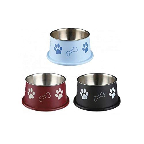 Comedouro para Cães TRIXIE (Preto - Aço Inoxidável - 1.5 x 1.5 x 7 cm) TRIXIE - Tigelas, comedouros e bebedouros para animais de estimação - aço inoxidável, 1.5 x 1.5 x 7 cm, 0.9 L, preto