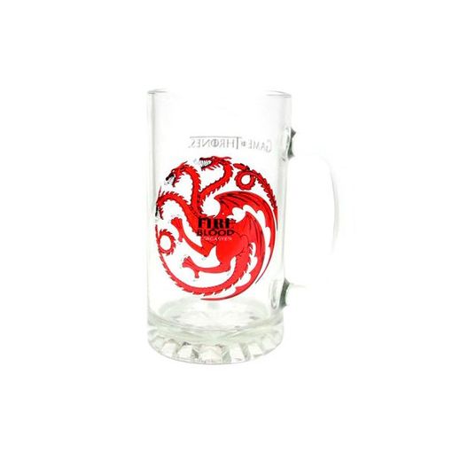 Caneca de Cristal Game of Thrones Fire & Blood SD Toys - Copos de cerveja - cristal, game of thrones, fire & blood, 500 ml