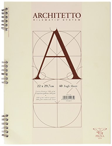 Bloco de Notas PIGNA Spiral (Branco - A4 - Quadriculado) Pigna - Cadernos e bloco de notas - quadriculado, a4, resistente à água, 10 folhas