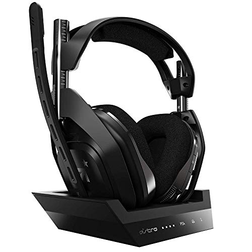 Auriculares com Microfone ASTRO A50 4th Generation Preto Logitech - Fones de ouvido e headsets - microfone, 4ª geração, preto