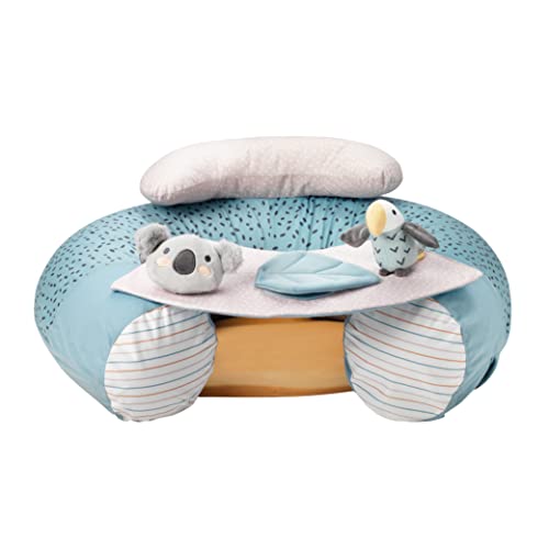 Assento de Bebé NUBY Animal Adventures (Rosa) Nuby UK - Móveis para bebês e crianças pequenas - assento inflável, 6 meses a 2 anos, design ergonômico, peias animais